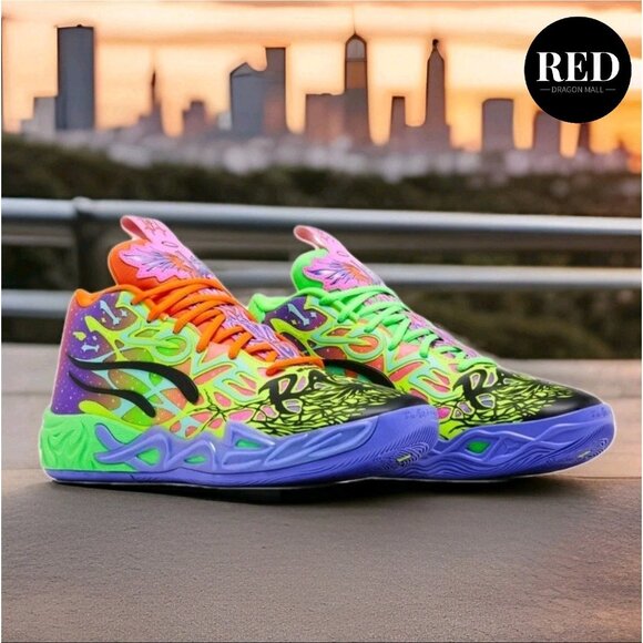 Puma MB.04 Black Purple Green Basketball LaMelo Be You 311309-01 - Men\'s Size 11 main image 16